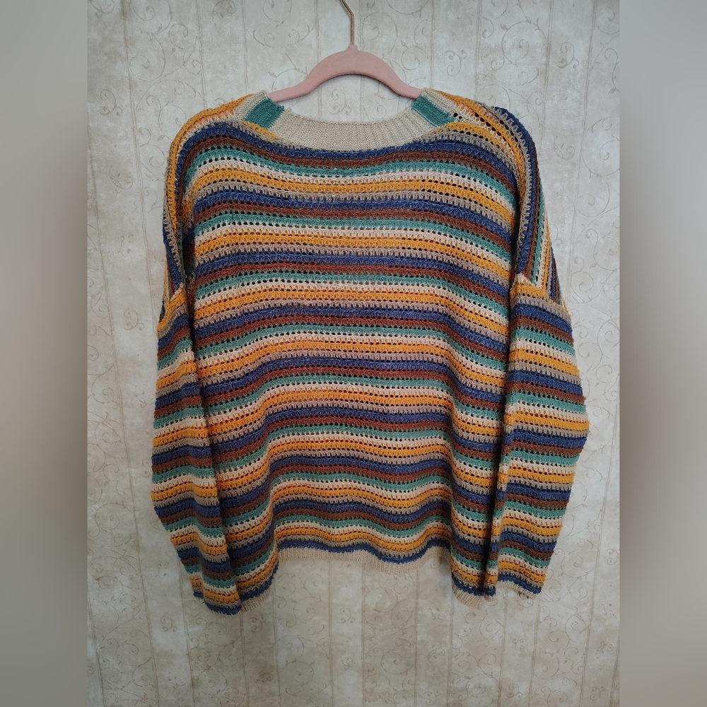 Mello Vibrant Striped Cardigan View 5